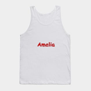 Amalia name. Personalized gift for birthday your friend Tank Top